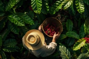 cultivo grãos de café